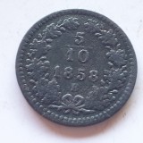 Austria 5/10 kreuzer 1858 B Franz Iosif, Europa