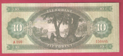 UNGARIA 10 FORINT / 1962. foto