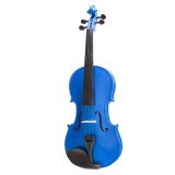 Vioara Clasica Albastra IdeallStore 4/4, Lemn Molid, Incepatori, Toc Inclus