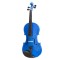 Vioara clasica, marime 4/4, lemn, albastra, toc din material