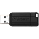 USB Flash Drive , SnG, 128GB, 2.0, NegruPinStripe, Verbatim