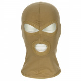 Cagula Subtire si Elastica, Bumbac, Adult Balaclava &quot;3 gauri&quot; Tan MFH 10901R