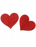 Eross accesorii sani Heart Red Glitter