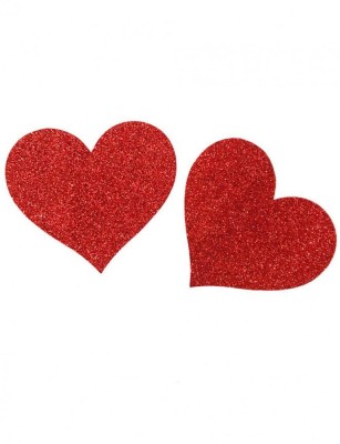 Eross accesorii sani Heart Red Glitter foto
