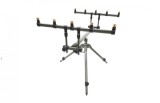 Rod Pod Prokarpfishing RP122-5, 4 Lansete, Reglaj Unghi, 50-90cm Inaltime, 122cm Lungime, Husa Impermeabila, Accesorii Pescuit