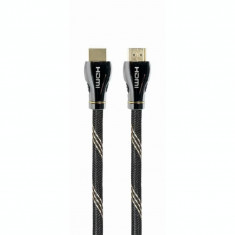 CABLU video GEMBIRD HDMI (T) la HDMI (T) 3m HDMI 2.1 premium conectori auriti rezolutie maxima 8K (7680 x 4320) la 60 Hz negru &quot;CCBP-HDMI8K-3M&qu