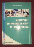 CRISTIAN BITEA - MODALITATI ACCES FUNCTIA PUBLICA (2021) - Carte Drept, Editura Universitara, Coperti Brosate - NOUA