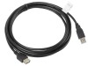 Cablu USB-A M/F 2.0 3 m negru, Lanberg