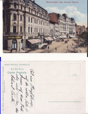 Bucuresti -Piata Teatrului National-animata foto