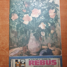 revista rebus 1 noiembrie 1988 - revista de divertisment