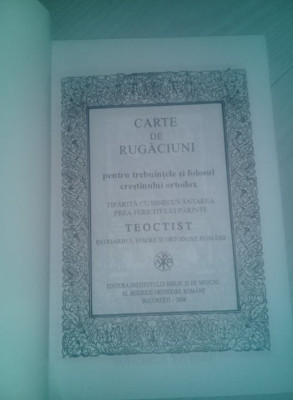 Carte religioasa veche,CARTE DE RUGACIUNI,320 p,pozele reflecta realitatea carti foto