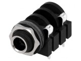 Soclu Jack 6,3mm Mamă Mono 90&deg; THT