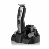 Masina, Aparat de Tuns si Aranjat Multifunctional, cu Diverse Capete, Set Trimmer Corporal, 48 W, culoare Gri/Negru, Adler