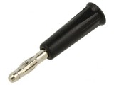 Mufă Banană 4mm 36A Neagră Nichelată