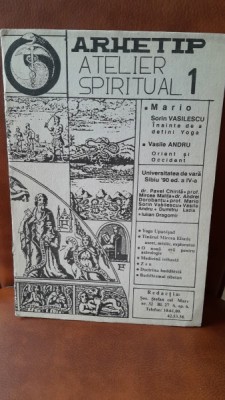 Revista Arhetip, atelier spiritual nr.1/1990 foto
