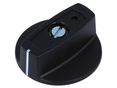 Buton rotativ ABS negru &amp;Oslash;40x16mm, &amp;Oslash;ax: 6mm, model A2440 foto
