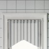 Șine pentru perdele 2 buc, alb și argintiu, 40-60 cm, aluminiu