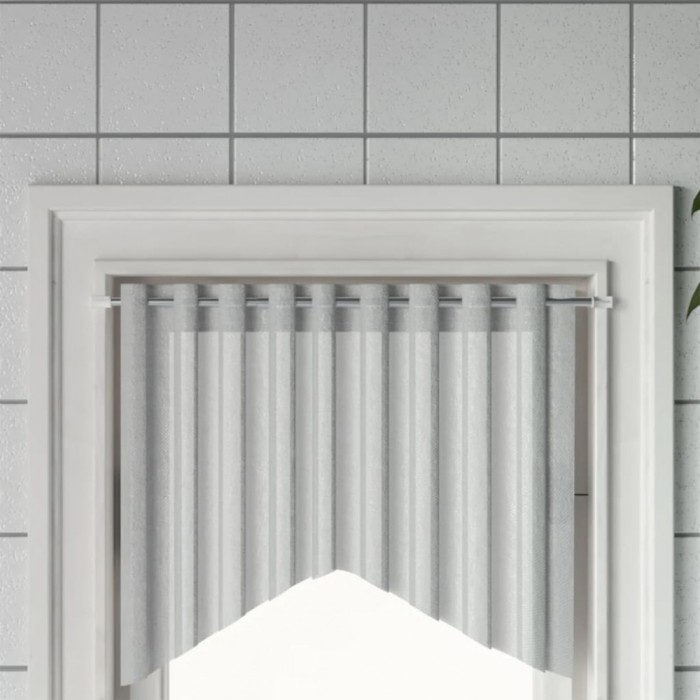 Șine pentru perdele 2 buc, alb și argintiu, 40-60 cm, aluminiu