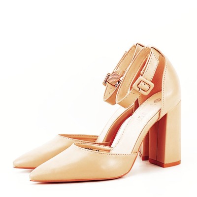 Pantofi eleganti bej BLQ7180 01 foto