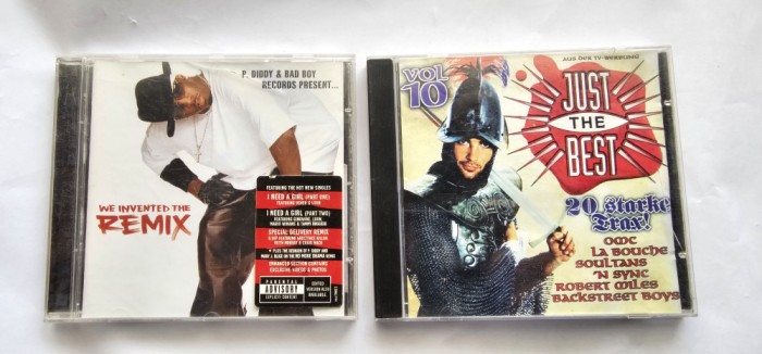 CD AUDIO P. Diddy &amp; Bad Boy + JUST THE BEST VOL 10 , LOT 2 CD-URI .