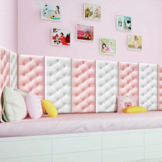 Panou decorativ pentru perete sau mobilier, 60 x 30 cm, culoare Roz foto