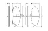 Set placute frana,frana disc HYUNDAI ACCENT II limuzina (LC) (1999 - 2006) BOSCH 0 986 461 127