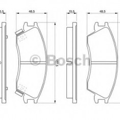 Set placute frana,frana disc HYUNDAI ACCENT II limuzina (LC) (1999 - 2006) BOSCH 0 986 461 127