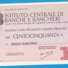 (3) CEC BANCAR ITALIAN - INSTITUTO CENTRALE DI BANCHE E BANCHIERI- 150 LIRE 1977