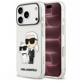 Husa pentru Apple iPhone 18 Pro Max / 17 Pro Max, Karl Lagerfeld, IML Glitter Karl and Choupette NFT, Transparenta