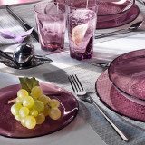 Farfurie desert sticla Bormioli Hya Purple 20 cm