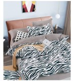 Cumpara ieftin Lenjerie pat single,bumbac finet,4 piese,cearceaf cu elastic 140x200cm,cearceaf pilota 150x220cm,2 fete de perna 50x80cm-A1141