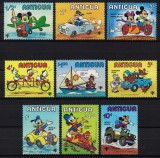 Timbre Antigua 1980, Colectie Completa Disney MNH, Personaje Walt Disney, Serie Filatelie, Editie Originala