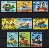 ANTIGUA 1980 - Personaje Disney / serie completa MNH, Nestampilat