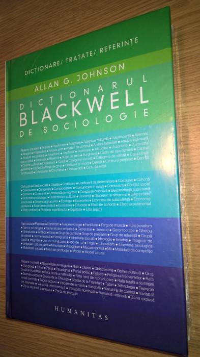 Allan G. Johnson - Dictionarul Blackwell de sociologie (Editura Humanitas, 2007)