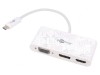 Adaptor DisplayPort HDMI USB Alb 0,15m, Goobay