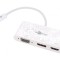 Adaptor DisplayPort HDMI USB Alb 0,15m