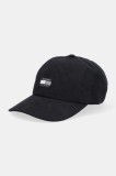 Tommy Jeans șapcă de baseball din catifea culoarea negru, AM0AM13667