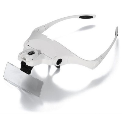 Lupa Ochelari 1.0X 1.5X 2.0X 2.5X 3.5X Iluminare Led Model 9892B2 foto