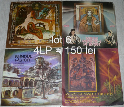 vinil Colinde romanesti loturi de 4 LP la 150 lei,Madrigal,Fugaru,Veta Biris foto