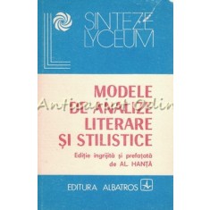 Modele De Analize Literare Si Stilistice - Al. Hanta