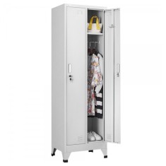 Vestiar metalic Premium cu picioare 2 usi 600x450x1920 mm (LxlxH), Asamblat, Extra Plus