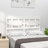 Cumpara ieftin Tăblie de pat, alb, 205,5x4x100 cm, lemn masiv de pin