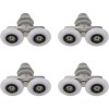 Set 4 Role Cabina Dus 23mm ABS Aluminiu Alb Gri Jormftte - Role de schimb cabina dus - Rola glisanta