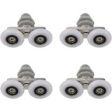 Set 4 Role Cabina Dus 23mm ABS Aluminiu Alb Gri Jormftte - Role de schimb cabina dus - Rola glisanta