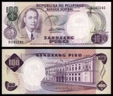 Bancnota Filipine 100 Piso 1969 P-147b UNC, Neagra, Bancnote Straine Asia, NeCirculata