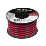 Cablu Audio Profesional pentru Difuzoare Auto, Lungime 10m, 2x1.50mm, Negru + Rosu