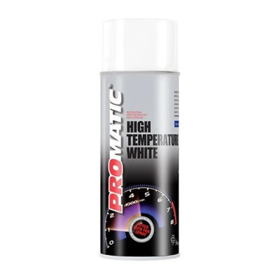 Spray Vopsea Rezistenta Temperatura Promatic, Alb, 400 ml foto