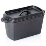 Forma de paine din fonta cu capac, 27 cm, 2 litri, pentru cuptor si plita