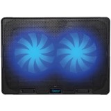 Stand/Cooler notebook Gaming 2F, pana la 17.3 inch, 2 ventilatoare 140mm, iluminare LED