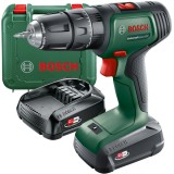 Bosch UniversalImpact 18V - Masina de gaurit si insurubat cu percutie cu 2 acumulatori Li-Ion 18 V 1.5 Ah 34 Nm valiza plastic